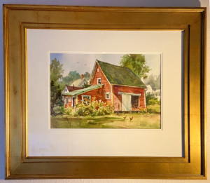 Melissa's Barn, a painting by Tony van Hasselt